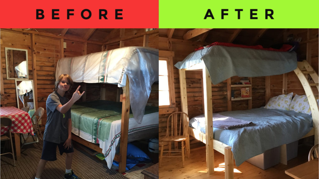 before and after beds