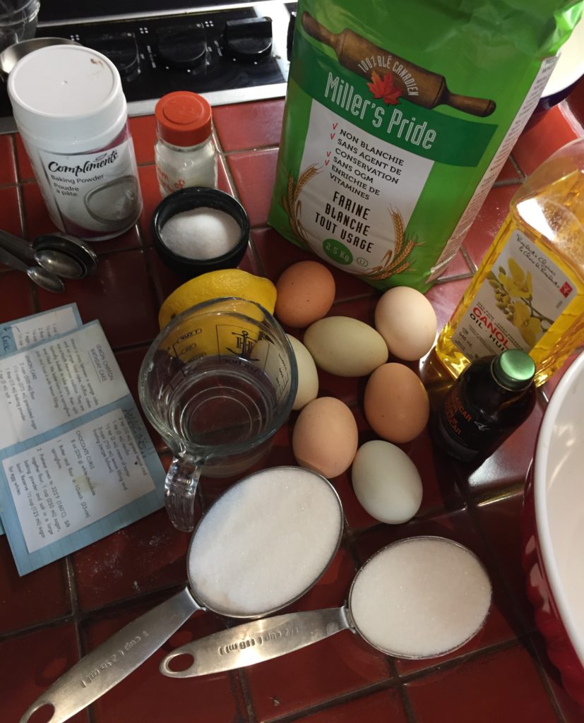 Ingredients for Cake